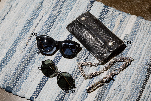 WALLET  Alfonso[01]　SUNGLASSES  Persol[02] MAX  PITTION[03] 