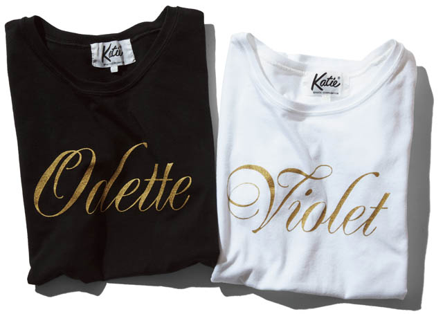 KatieのTシャツ “Violet”&“Odette” 