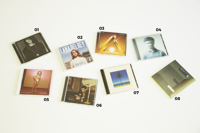 01.『World You Need a Change of Mind』/Kindness 02.『BORN TO DIE』/LANA DEL REY 03.『Glass Swords』/RUSTIE 04.『James Blake』/James Blake 