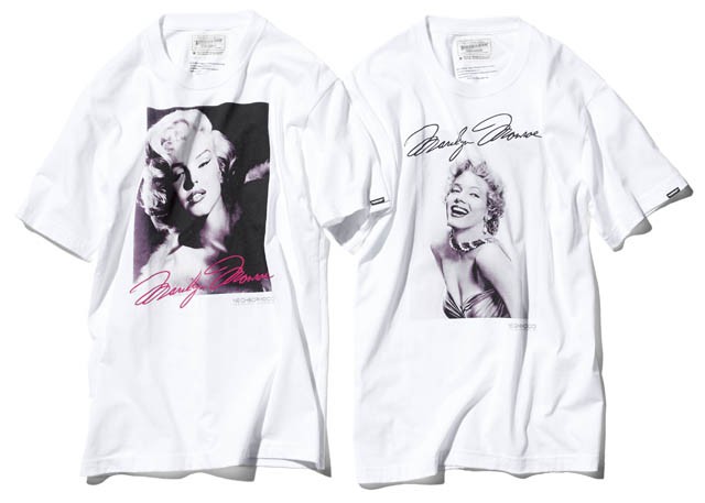 NEIGHBORHOOD× MARILYNE MONROE　マリリン・モンローをフィーチャーした、 NH生誕20周年記念のコラボレーションTシャツ。 