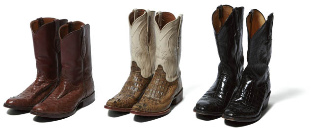 BRAND  LUCCHESE[RIGHT], BLACK JACK[CENTER], J.B. HILL[LEFT] ITEM  WESTERN BOOTS 