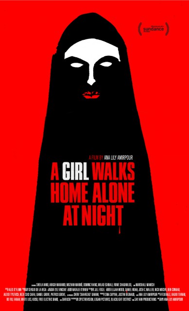 A GIRL WALKS HOME ALONE AT NIGHT