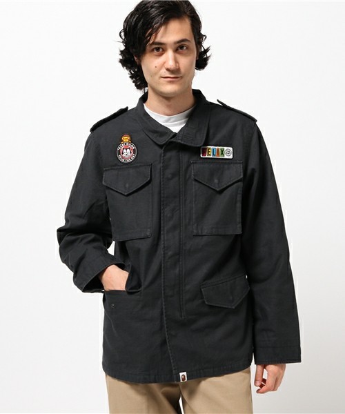2016冬 ジャケットのメンズストリートファッション / A BATHING APERのFELIX THE CAT M 65 JACKET 前身
