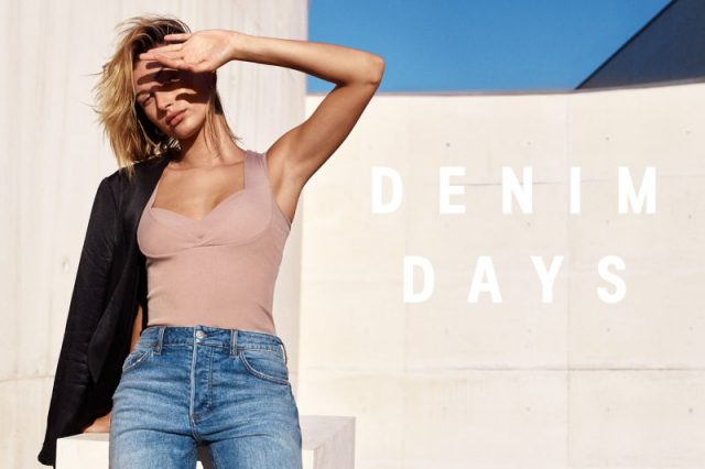 H&Mの「DENIM DAYS 」キャンペーンレディース　ヘイリー・ボールドウィン 