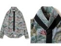 Chambray Flower Necktie-Gimmick Shirt