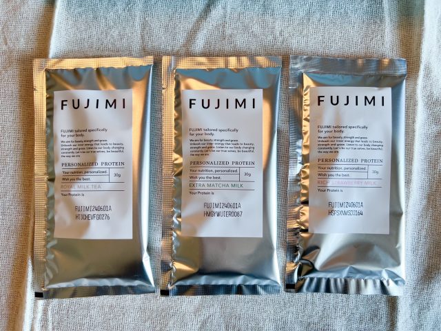 FUJIMIプロテインの個包装 
